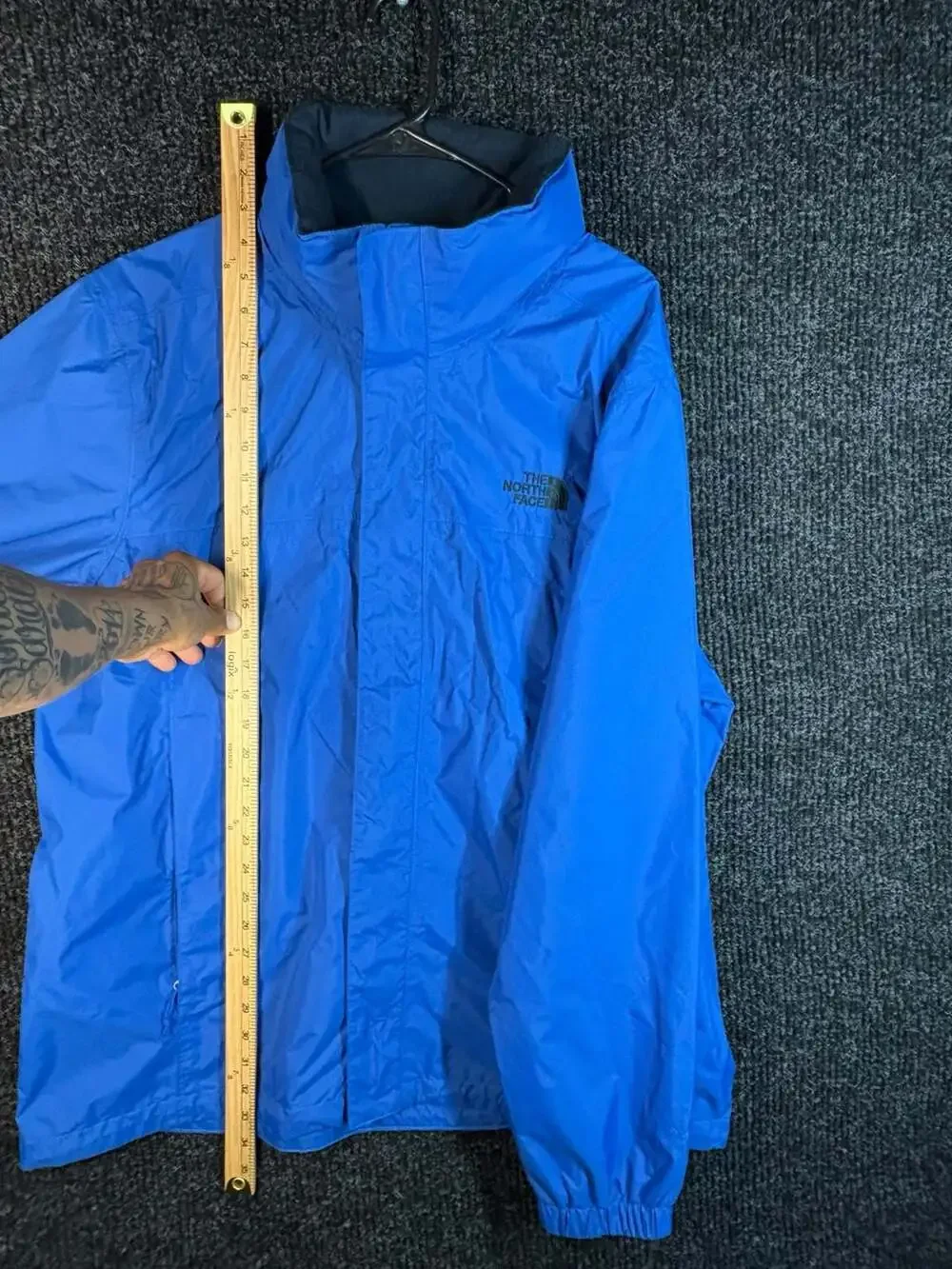The North Face Blue DryVent Waterproof Hooded Rain Jacket